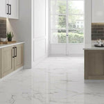 12x24 Statuario Blanco Marble Look Matte Porcelain Tile 12x24 Statuario Blanco Marble Look Matte Porcelain Tile - American Tile Depot