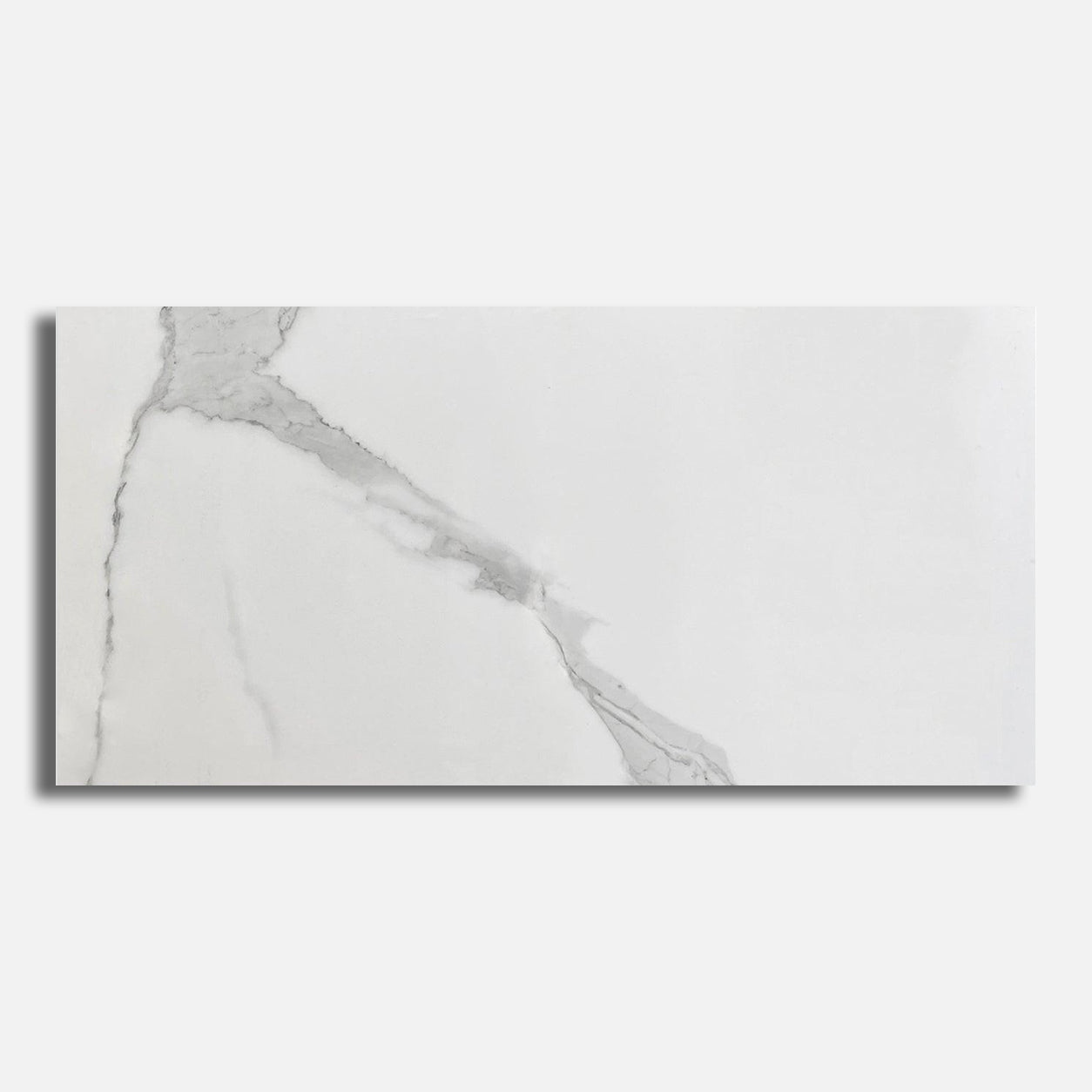 12x24 Statuario Paris Polished Marble Look Porcelain Tile - American Tile Depot