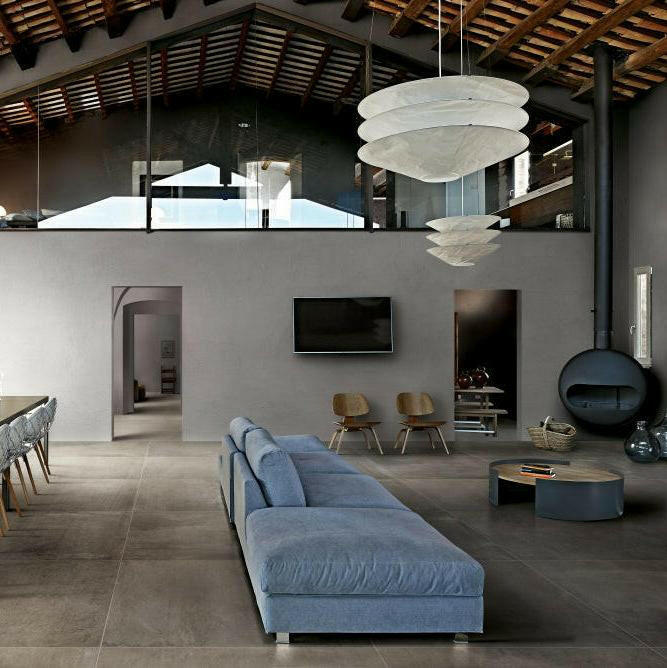 12x24 Thivora Gris Matte Concrete Look Porcelain Tile 12x24 Thivora Gris Matte Concrete Look Porcelain Tile - American Tile Depot