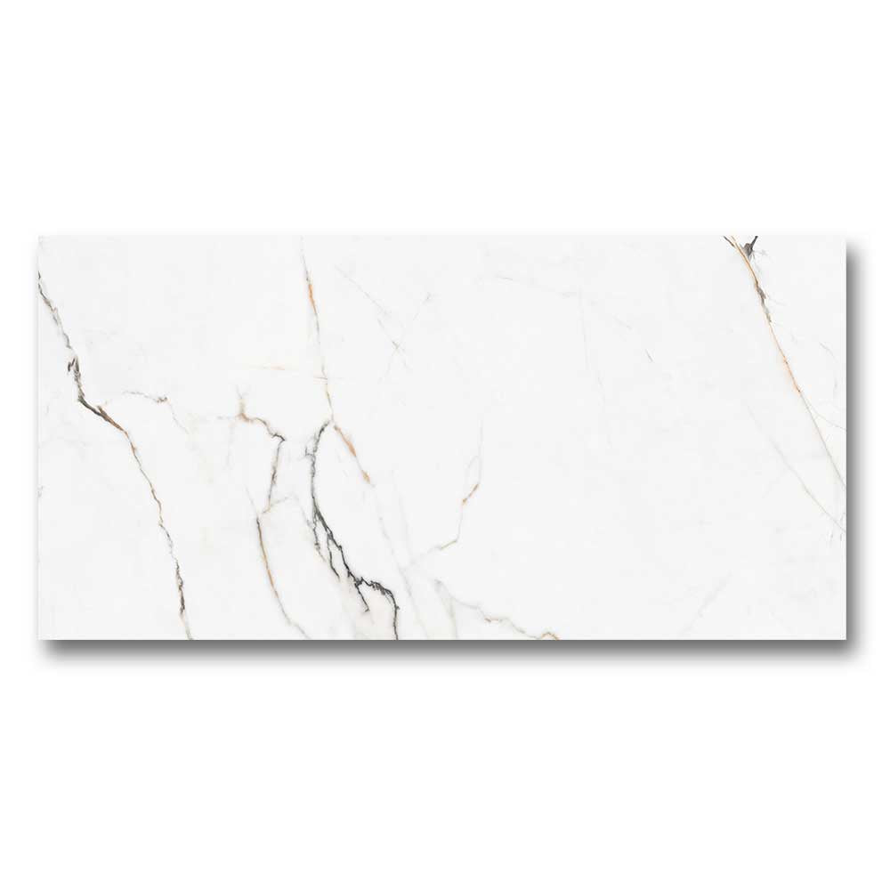 12x24 Torano Dorado Polished Marble Look Porcelain Tile