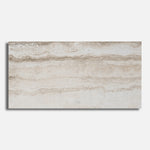12x24 Travertine Beige Polished Porcelain Tile - American Tile Depot