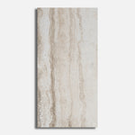 12x24 Travertine Beige Polished Porcelain Tile - American Tile Depot