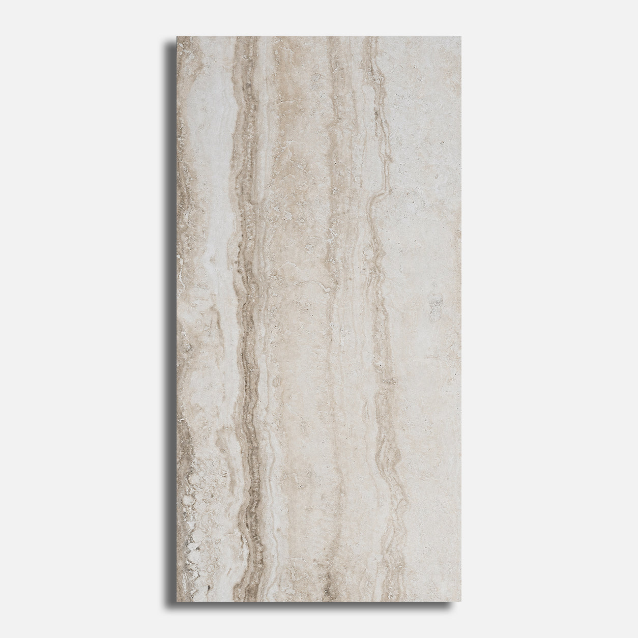 12x24 Travertine Beige Polished Porcelain Tile - American Tile Depot