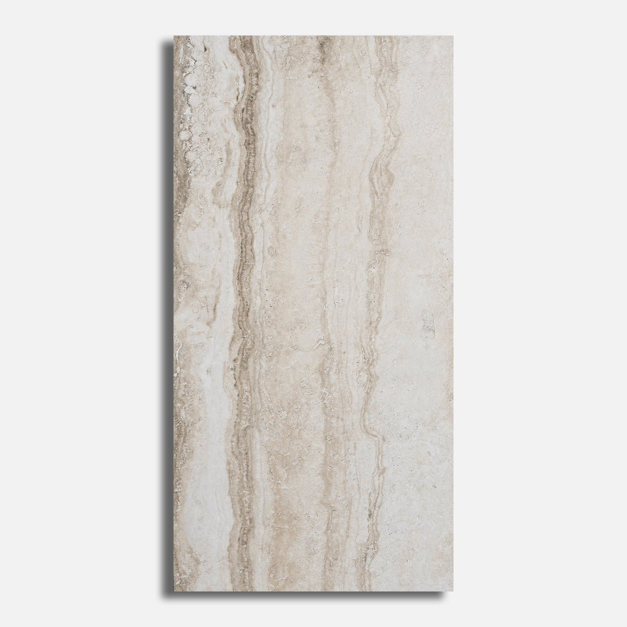 12x24 Travertine Beige Polished Porcelain Tile - American Tile Depot
