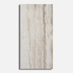 12x24 Travertine Beige Polished Porcelain Tile - American Tile Depot
