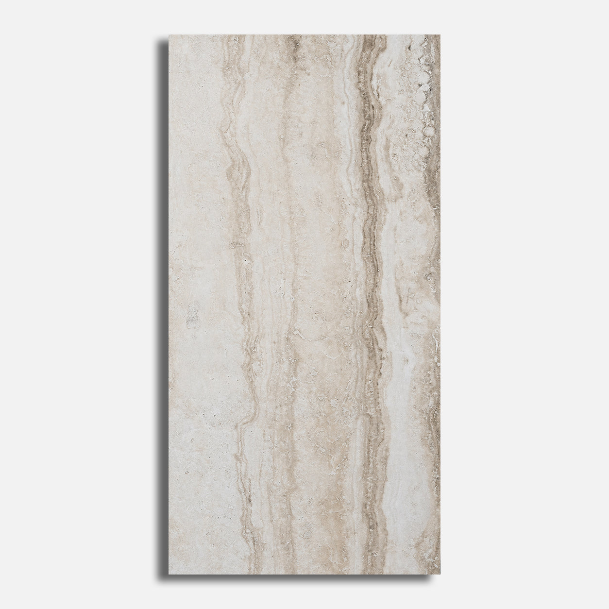 12x24 Travertine Beige Polished Porcelain Tile - American Tile Depot