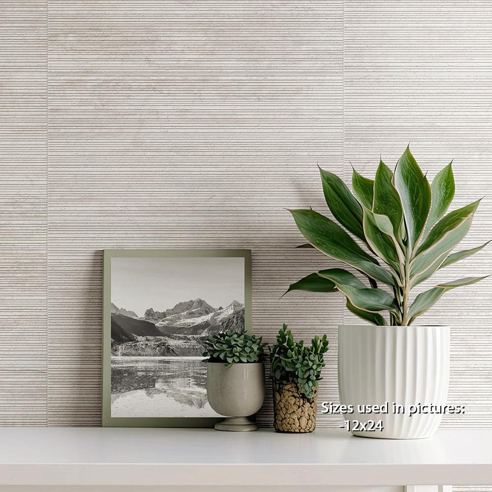 12x24 Travertine Bone Lineal Porcelain Wall Tile 12x24 Travertine Bone Lineal Porcelain Wall Tile - American Tile Depot