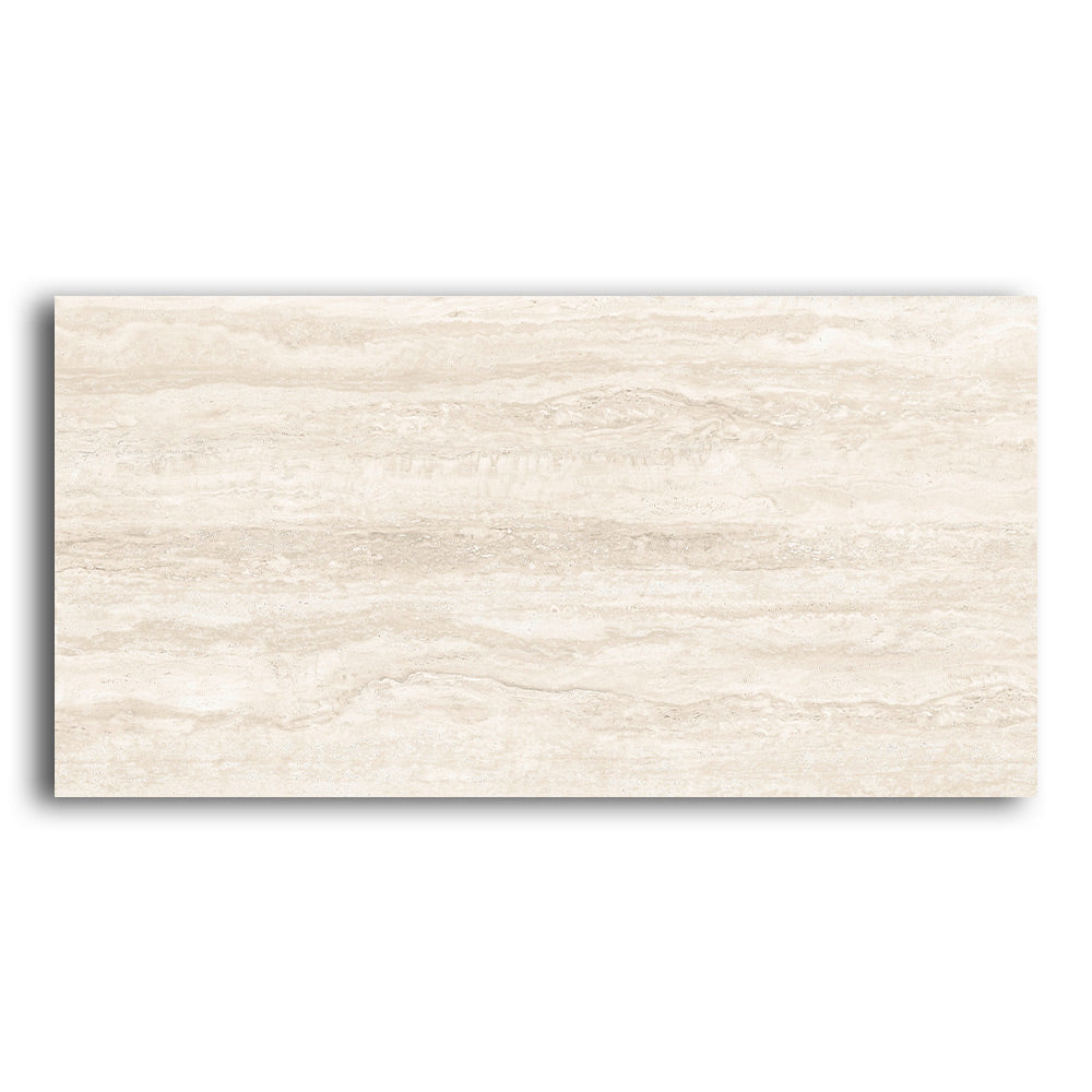 24x48 Travertine Cream Natural Porcelain Tile