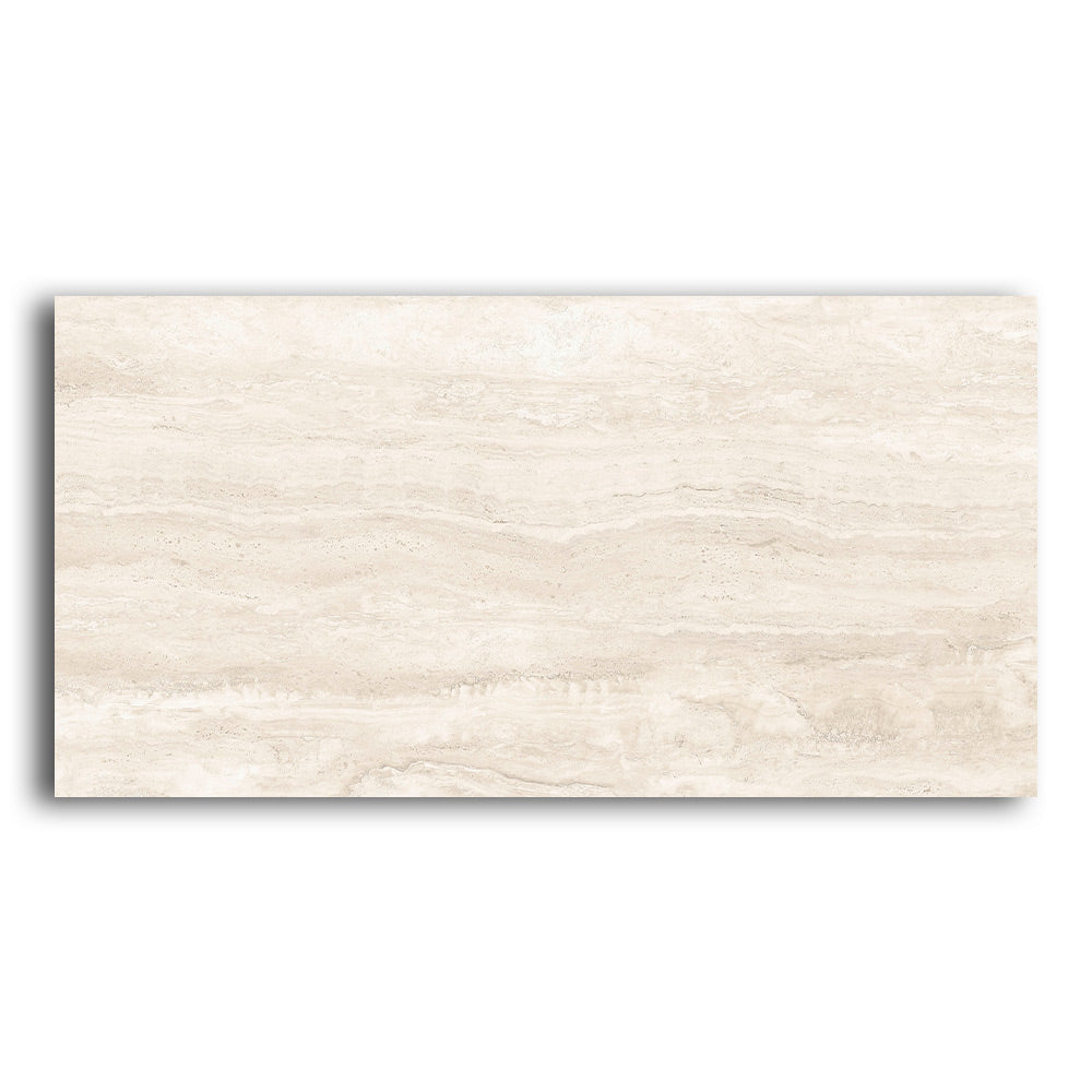 24x48 Travertine Cream Natural Porcelain Tile