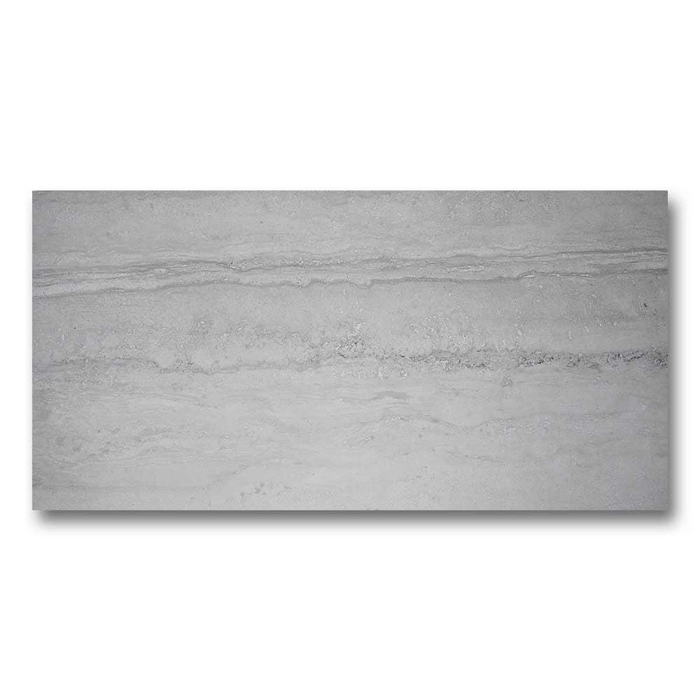 12x24 Travertine Grey Matte Porcelain Tile 12x24 Travertine Grey Matte Porcelain Tile - American Tile Depot