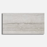 12x24 Travertine Grey Polished Porcelain Tile - American Tile Depot
