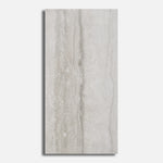 12x24 Travertine Grey Polished Porcelain Tile - American Tile Depot