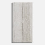 12x24 Travertine Grey Polished Porcelain Tile - American Tile Depot