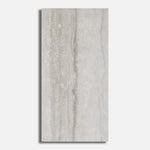 12x24 Travertine Grey Polished Porcelain Tile - American Tile Depot