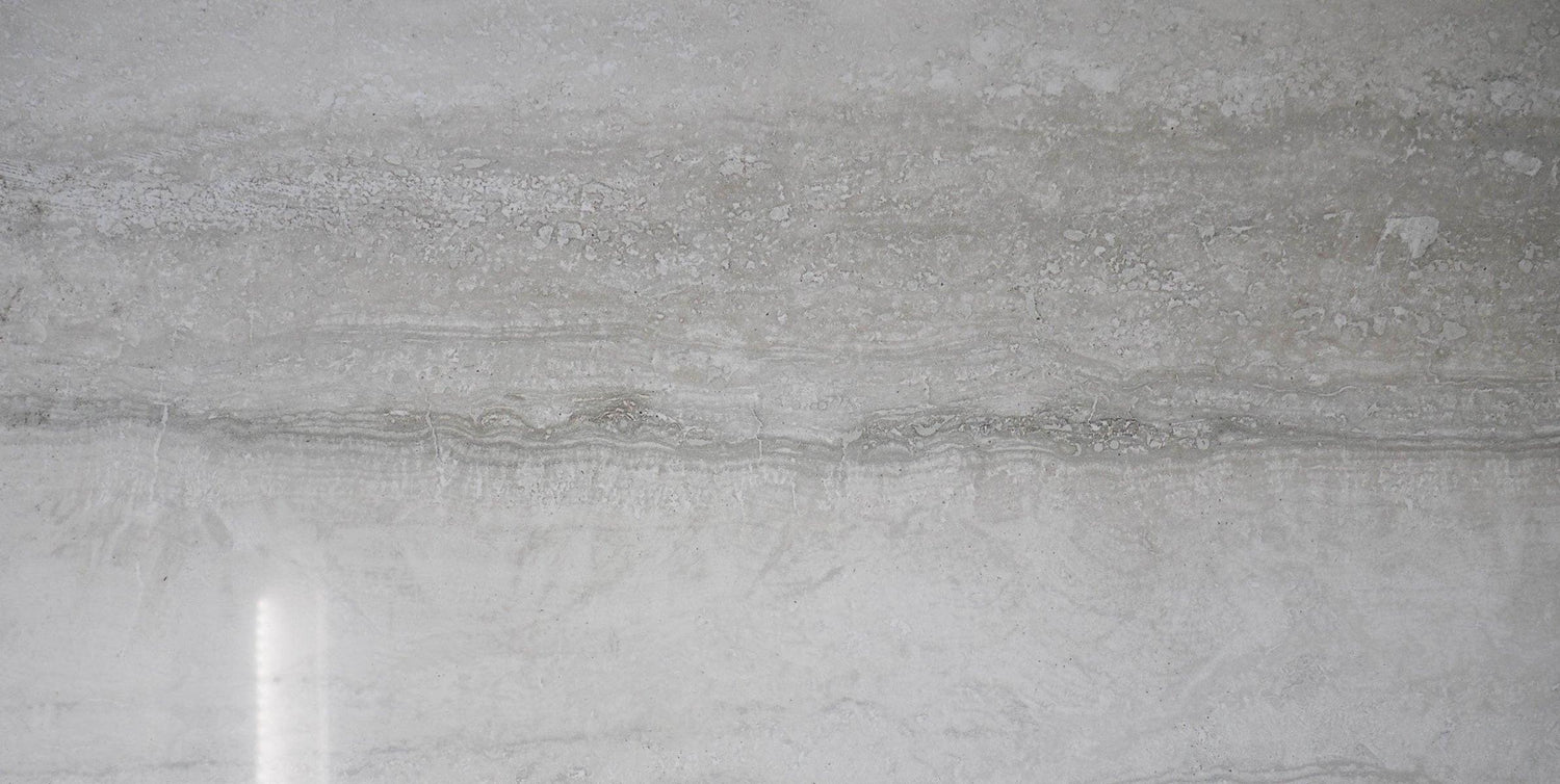 12x24 Travertine Grey Polished Porcelain Tile 12x24 Travertine Grey Polished Porcelain Tile - American Tile Depot