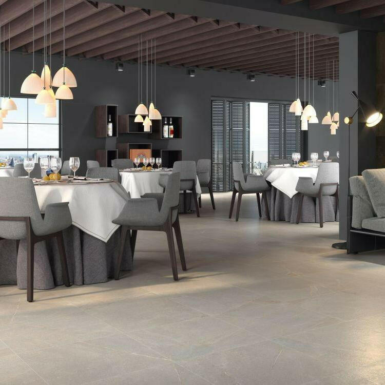 12x24 Trelora Bone Matte Limestone Look Porcelain Tile 12x24 Trelora Bone Matte Limestone Look Porcelain Tile - American Tile Depot