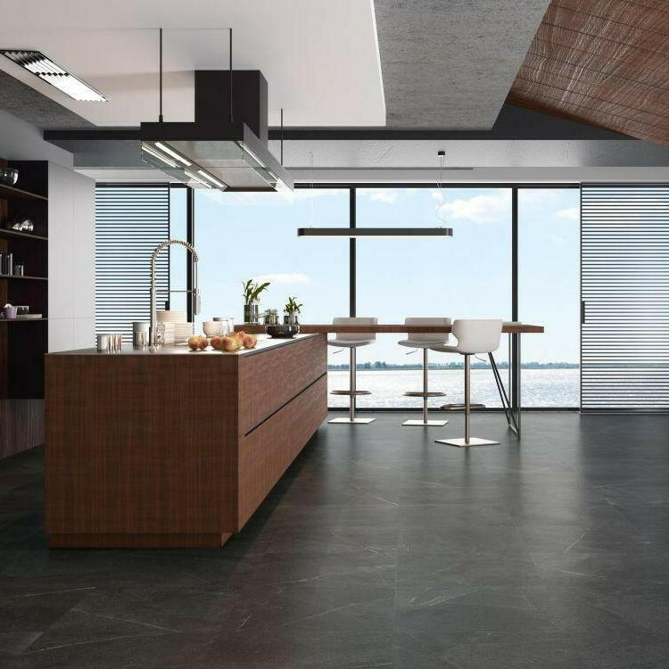 12x24 Trelora Grafito Matte Limestone Look Porcelain Tile 12x24 Trelora Grafito Matte Limestone Look Porcelain Tile - American Tile Depot