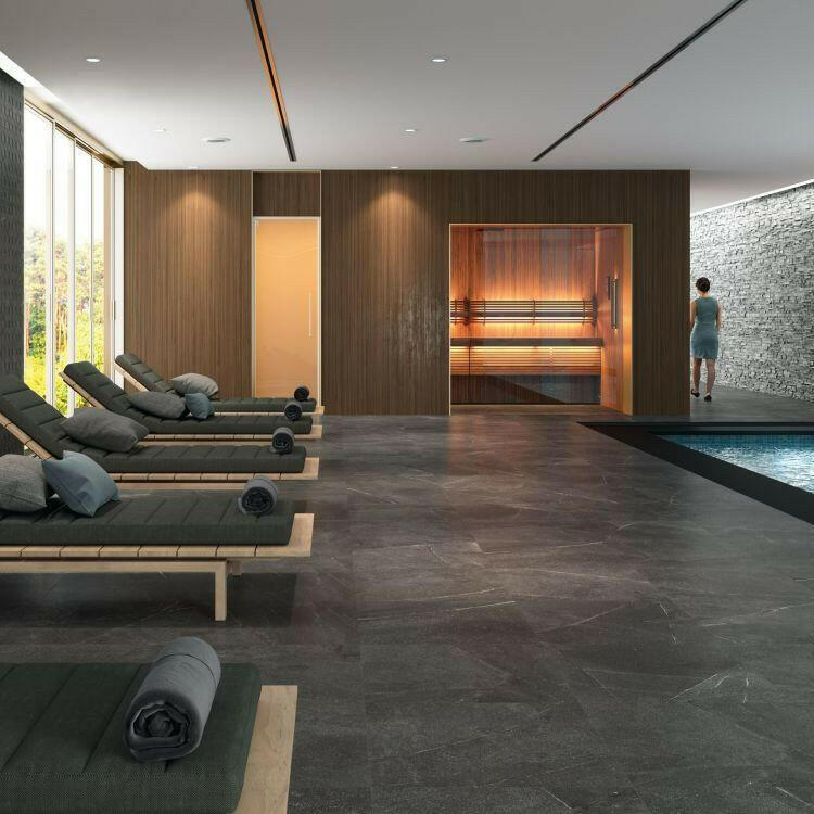 12x24 Trelora Grafito Matte Limestone Look Porcelain Tile 12x24 Trelora Grafito Matte Limestone Look Porcelain Tile - American Tile Depot