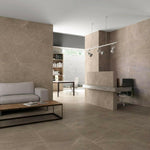 12x24 Trelora Noce Matte Limestone Look Porcelain Tile 12x24 Trelora Noce Matte Limestone Look Porcelain Tile - American Tile Depot