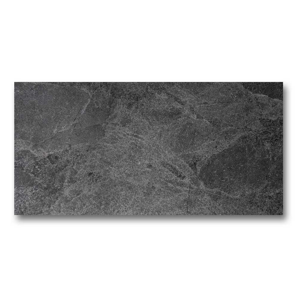 12x24 True Soft Black Matte Stone Look Porcelain Tile 12x24 True Soft Black Matte Stone Look Porcelain Tile - American Tile Depot