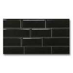 12x24 Tube Black Polished Solid Color Ceramic Tile 12x24 Tube Black Polished Solid Color Ceramic Tile - American Tile Depot