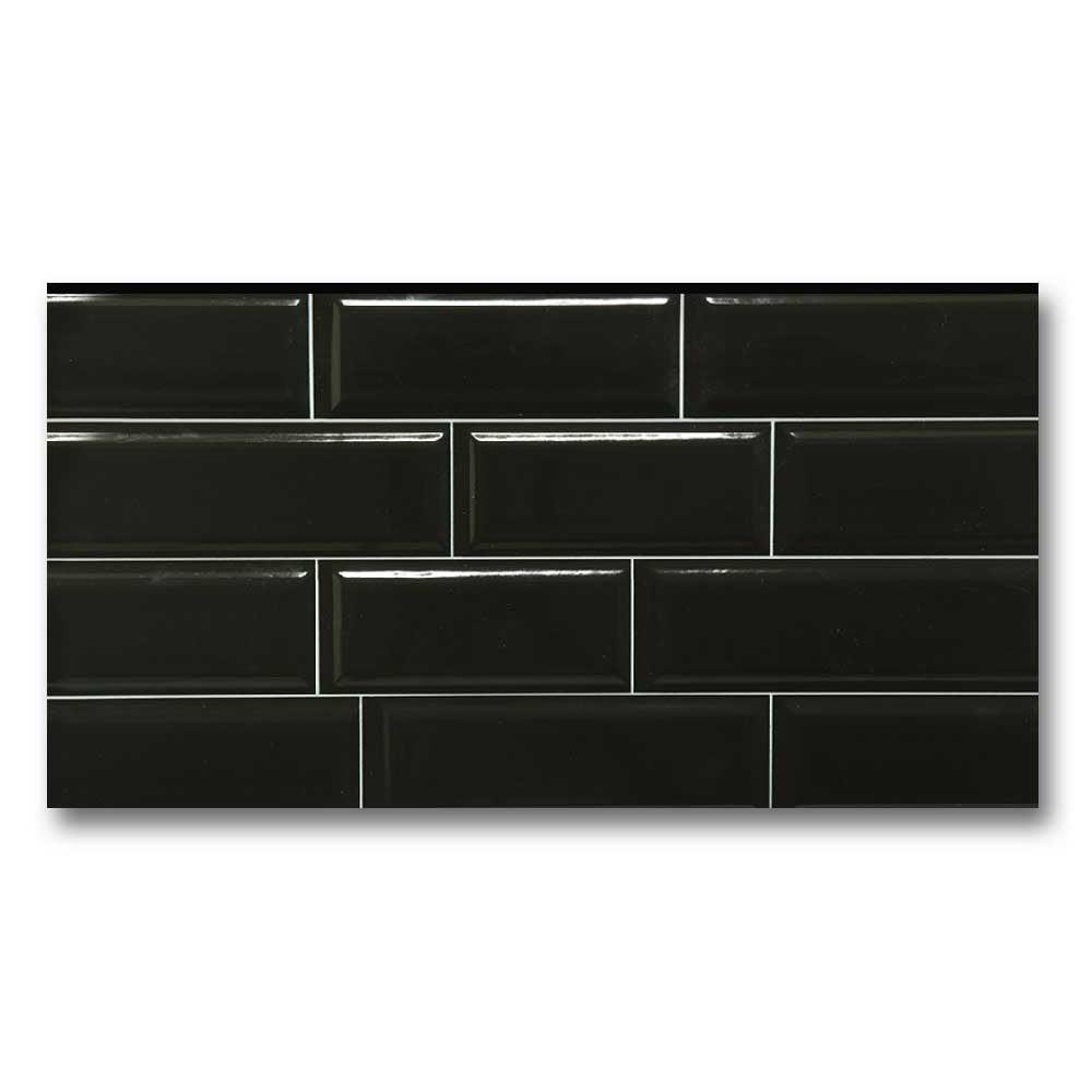 12x24 Tube Black Polished Solid Color Ceramic Tile 12x24 Tube Black Polished Solid Color Ceramic Tile - American Tile Depot