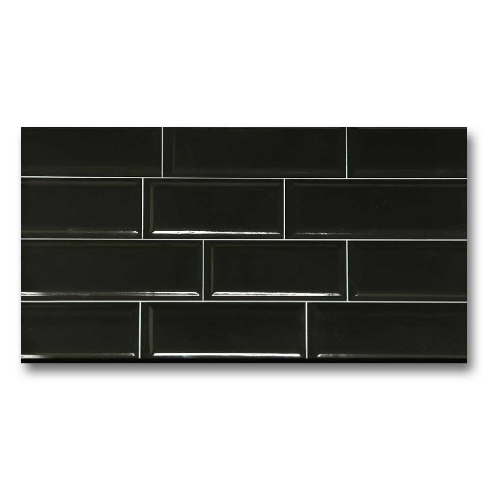 12x24 Tube Black Polished Solid Color Ceramic Tile 12x24 Tube Black Polished Solid Color Ceramic Tile - American Tile Depot
