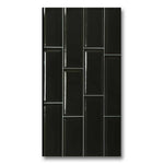 12x24 Tube Black Polished Solid Color Ceramic Tile 12x24 Tube Black Polished Solid Color Ceramic Tile - American Tile Depot