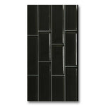 12x24 Tube Black Polished Solid Color Ceramic Tile 12x24 Tube Black Polished Solid Color Ceramic Tile - American Tile Depot
