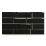 12x24 Tube Black Polished Solid Color Ceramic Tile 12x24 Tube Black Polished Solid Color Ceramic Tile - American Tile Depot