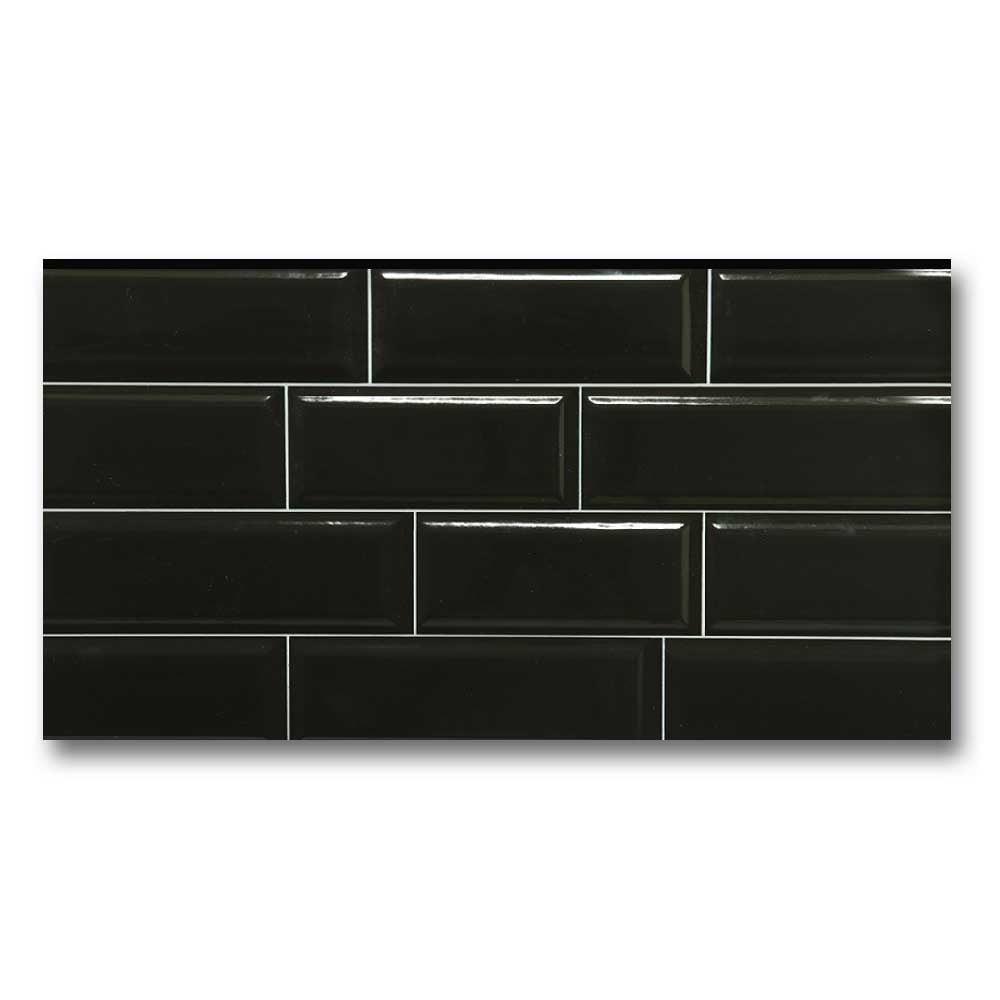 12x24 Tube Black Polished Solid Color Ceramic Tile 12x24 Tube Black Polished Solid Color Ceramic Tile - American Tile Depot
