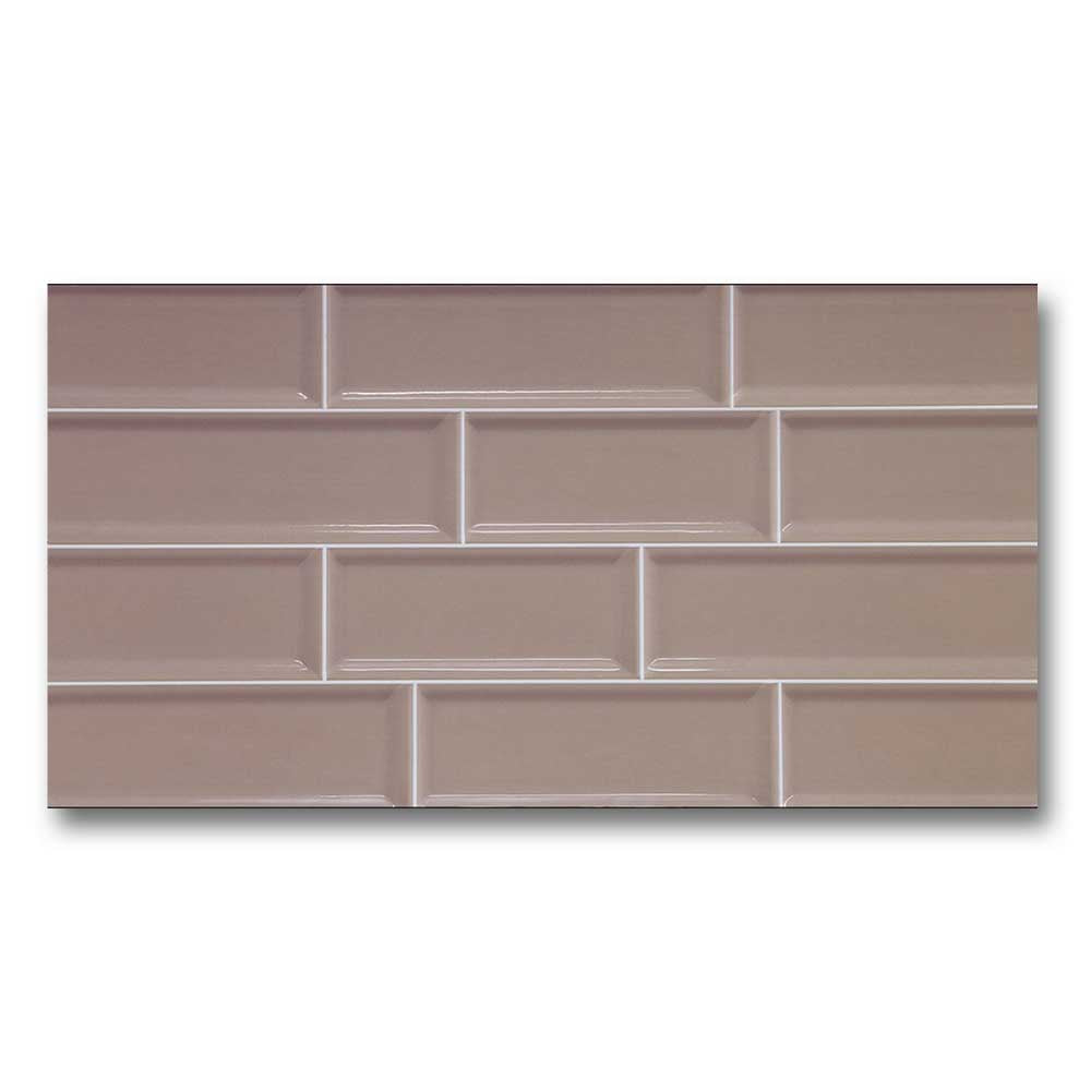 12x24 Tube Cream Polished Solid Color Ceramic Tile