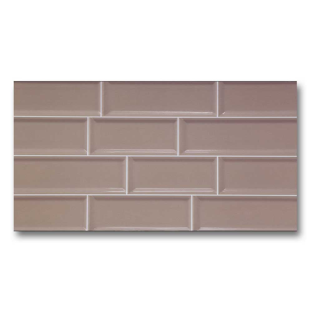 12x24 Tube Cream Polished Solid Color Ceramic Tile