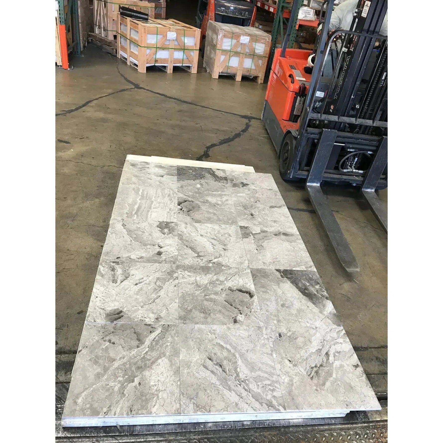 12x24 Tundra Gray (Atlantic Gray) Marble Polished Tile 12x24 Tundra Gray (Atlantic Gray) Marble Polished Tile - American Tile Depot