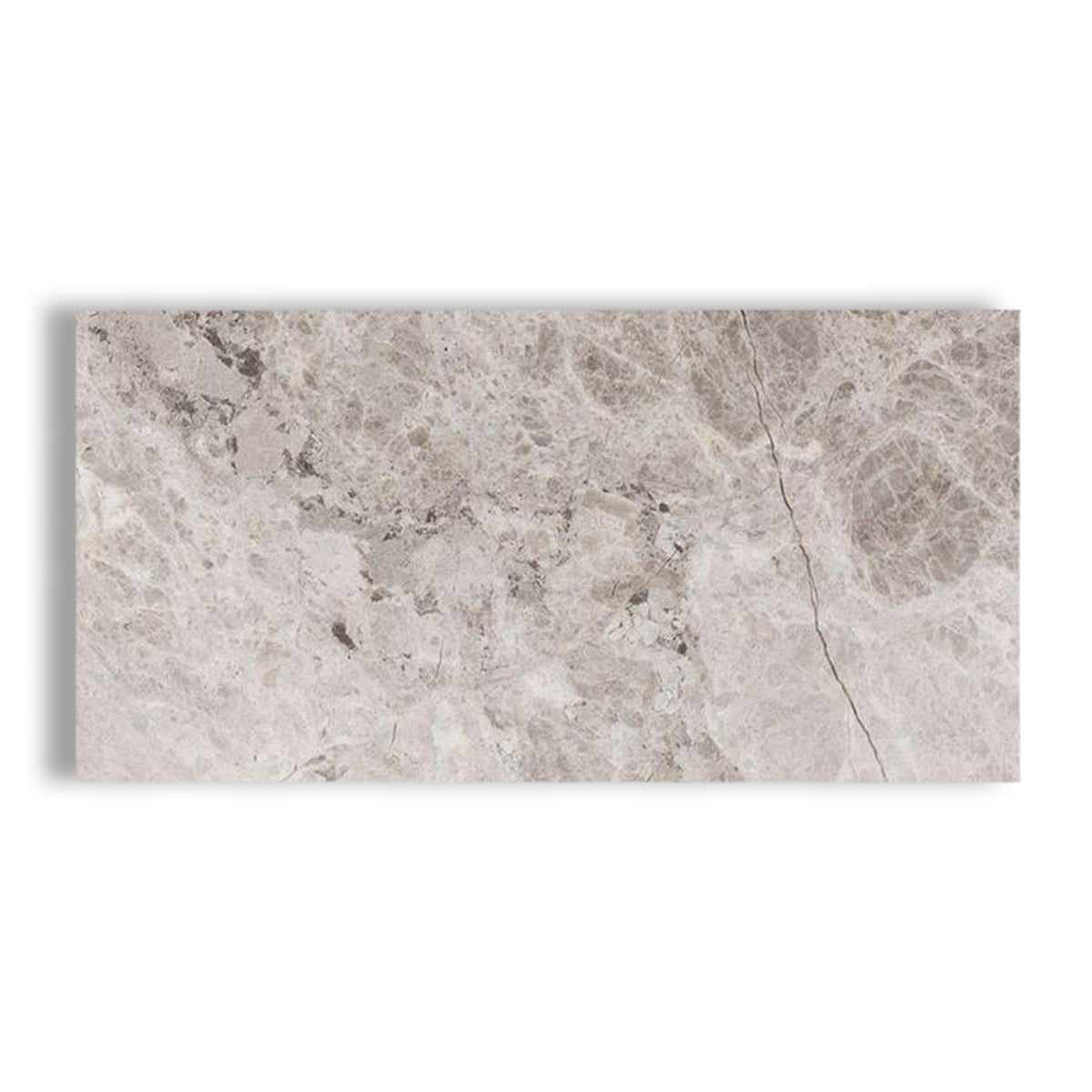 12x24 Tundra Gray (Atlantic Gray) Marble Honed Tile - American Tile Depot