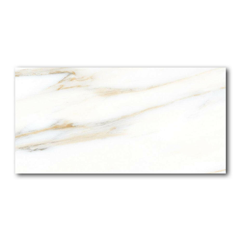 12x24 Veno Calacatta Gold Marble Look Polished Porcelain Tile 12x24 Veno Calacatta Gold Marble Look Polished Porcelain Tile - American Tile Depot