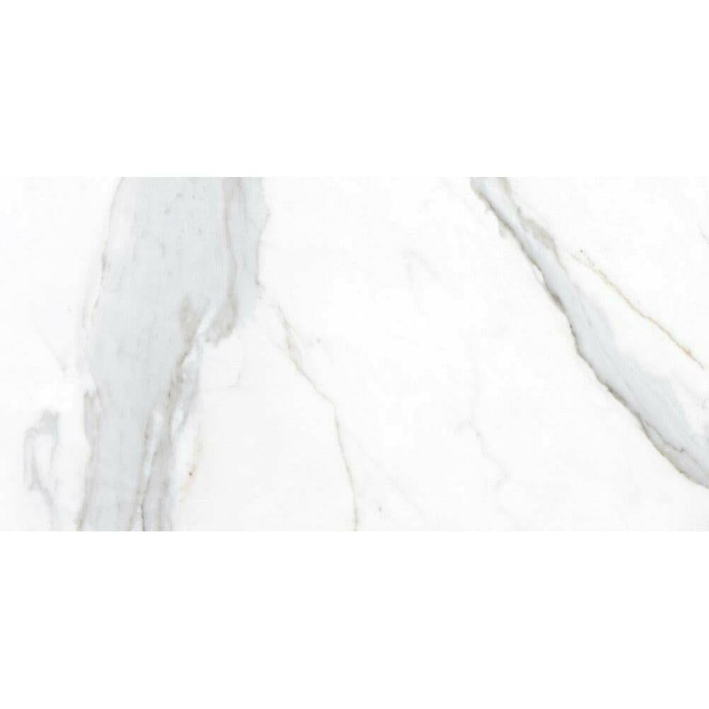 12x24 Virello Calacatta Lucido Polished Marble Look Porcelain Tile 12x24 Virello Calacatta Lucido Polished Marble Look Porcelain Tile - American Tile Depot