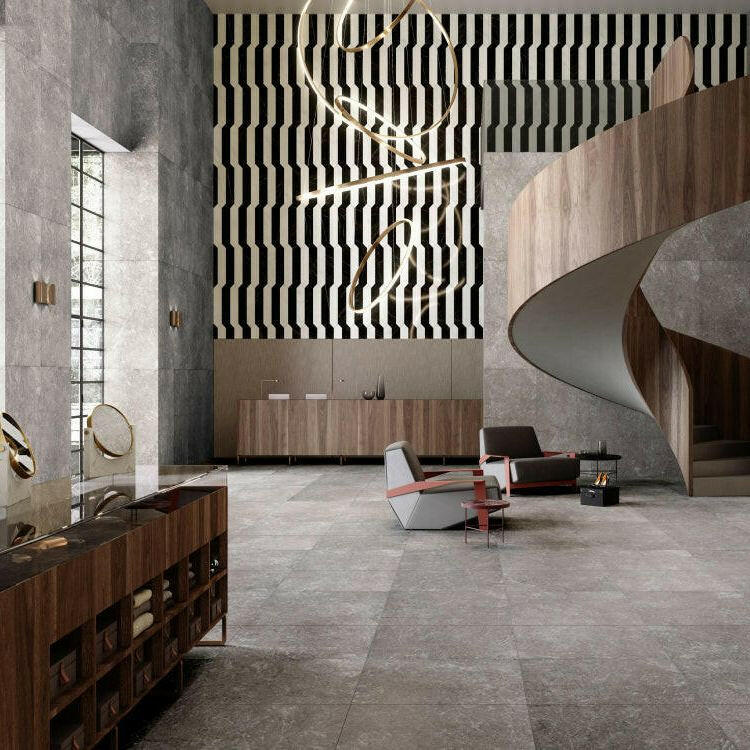 12x24 Virello Tracia Soft Matte Marble Look Porcelain Tile 12x24 Virello Tracia Soft Matte Marble Look Porcelain Tile - American Tile Depot