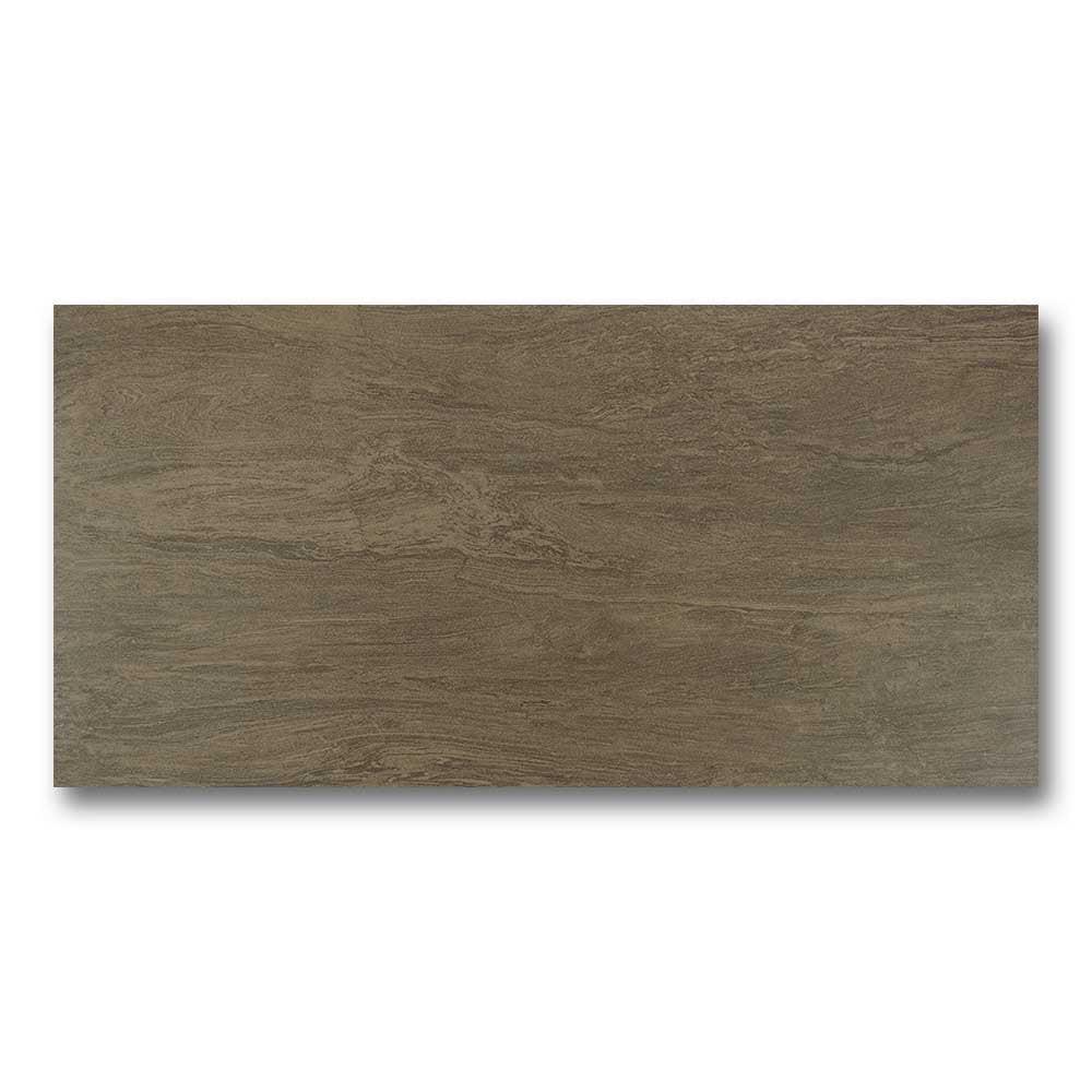 12x24 Vivo Brown Natural Travertine Look Porcelain Tile - American Tile Depot