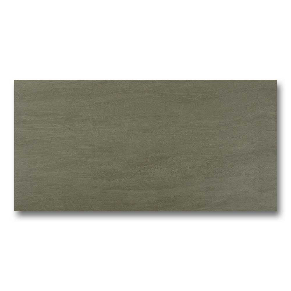 12x24 Vivo Dark Grey Natural Travertine Look Porcelain Tile