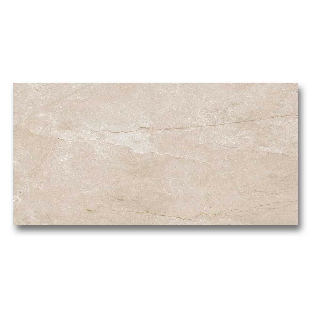 12x24 Wells Crema Matte Marble Look Porcelain Tile