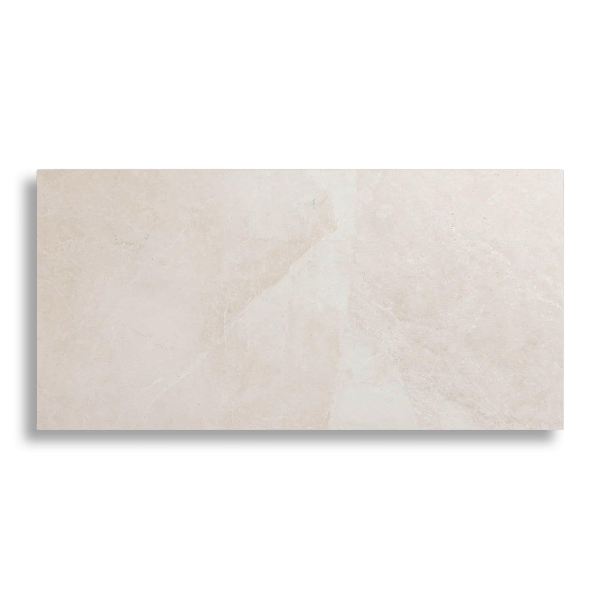 12x24 White Pearl / Botticino Marble Polished Tile