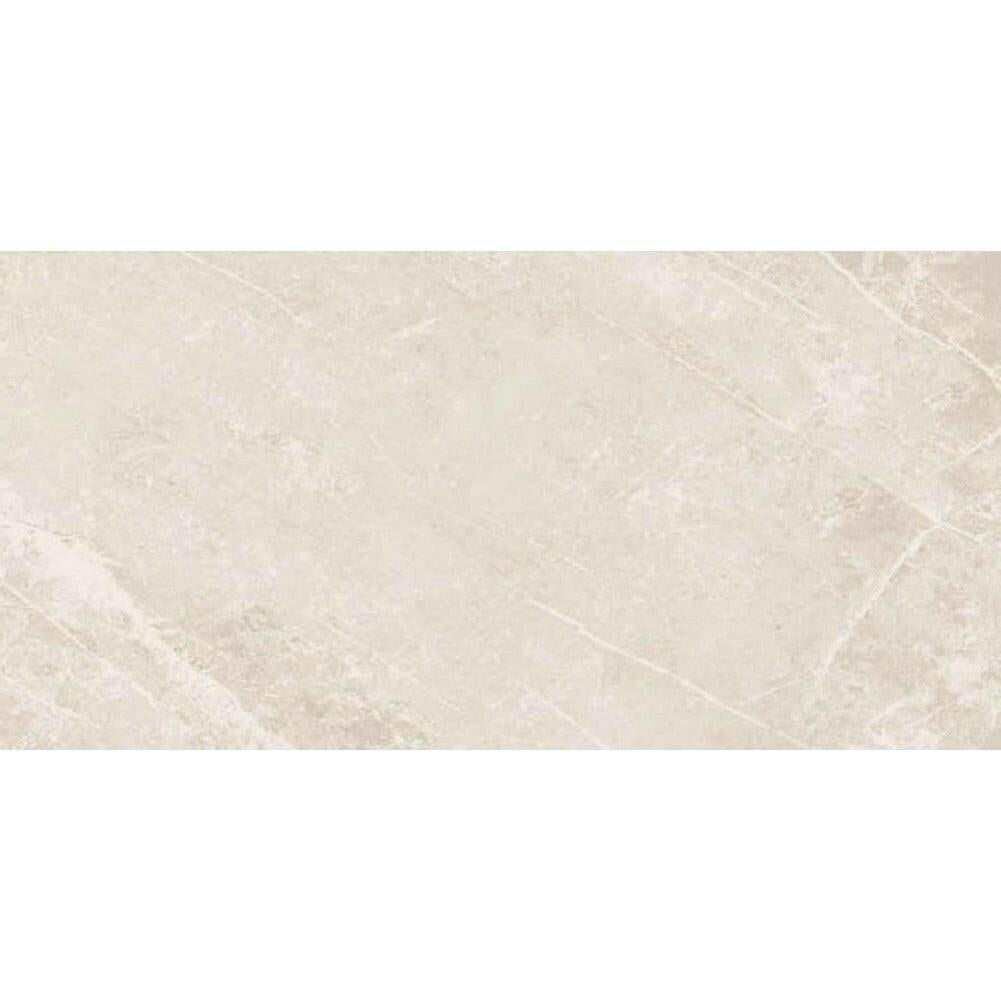 12x24 Dolomia White Luc Glossy Marble Look Porcelain Tile-American Tile Depot