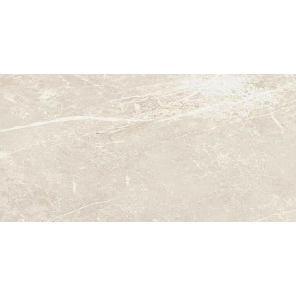 12x24 Dolomia White Luc Glossy Marble Look Porcelain Tile-American Tile Depot