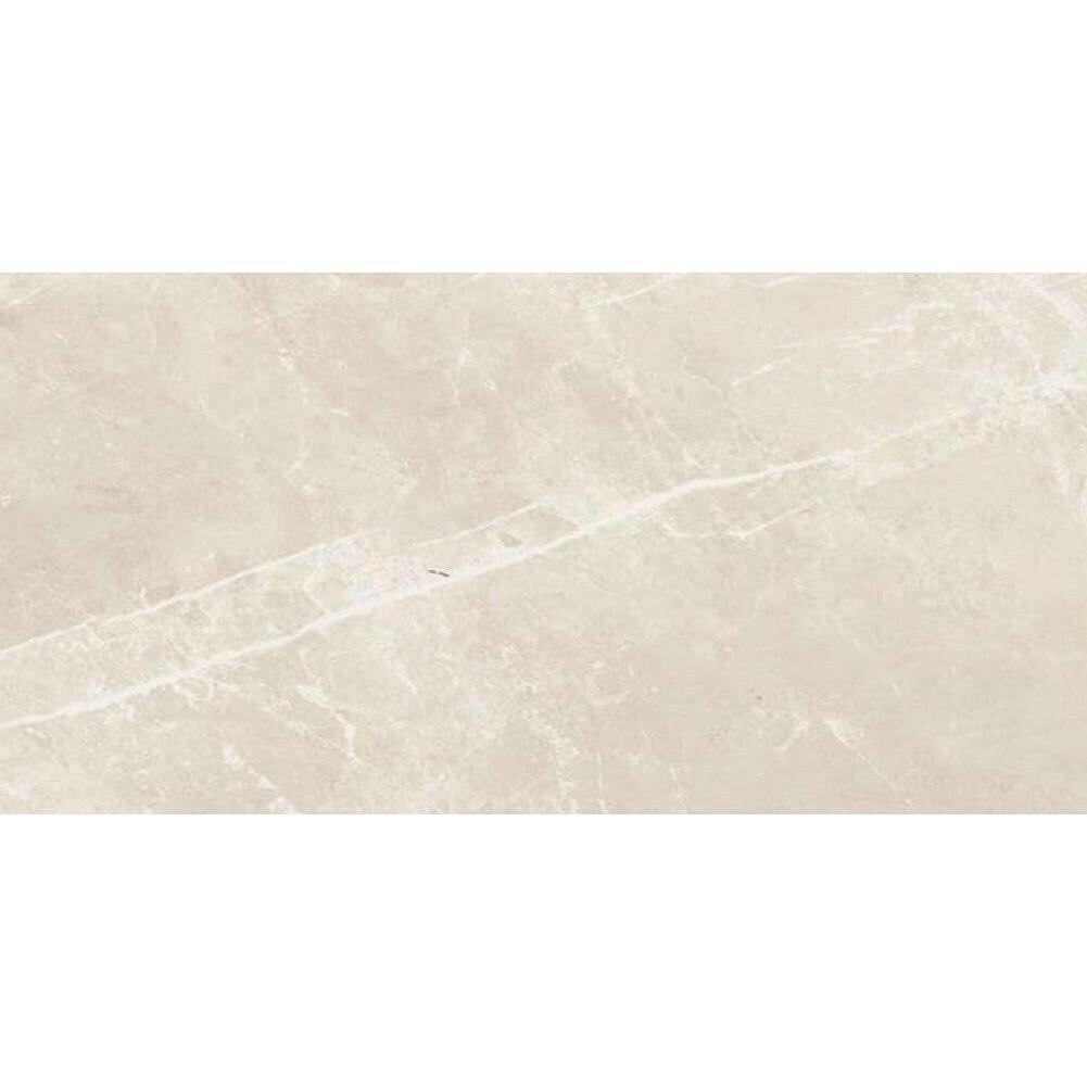 12x24 Dolomia White Luc Glossy Marble Look Porcelain Tile-American Tile Depot