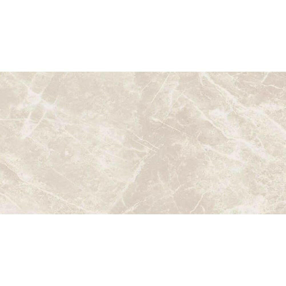12x24 Dolomia White Luc Glossy Marble Look Porcelain Tile-American Tile Depot