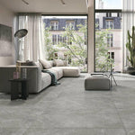 12x24 Nuvio Medley Geo Stone Look Matte Porcelain Tile-American Tile Depot