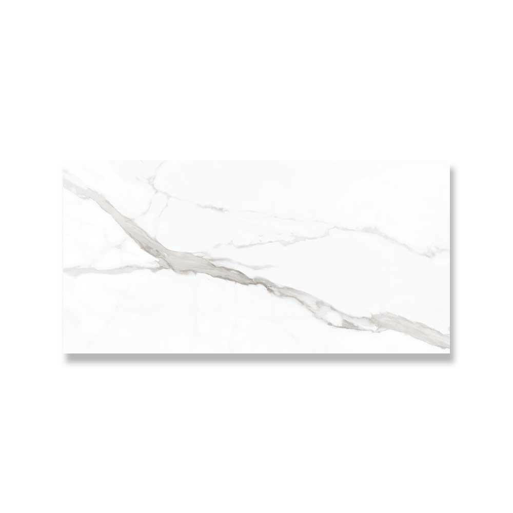 12x24 Nuvio Toscano Statuario Marble Look Polished Porcelain Tile-American Tile Depot