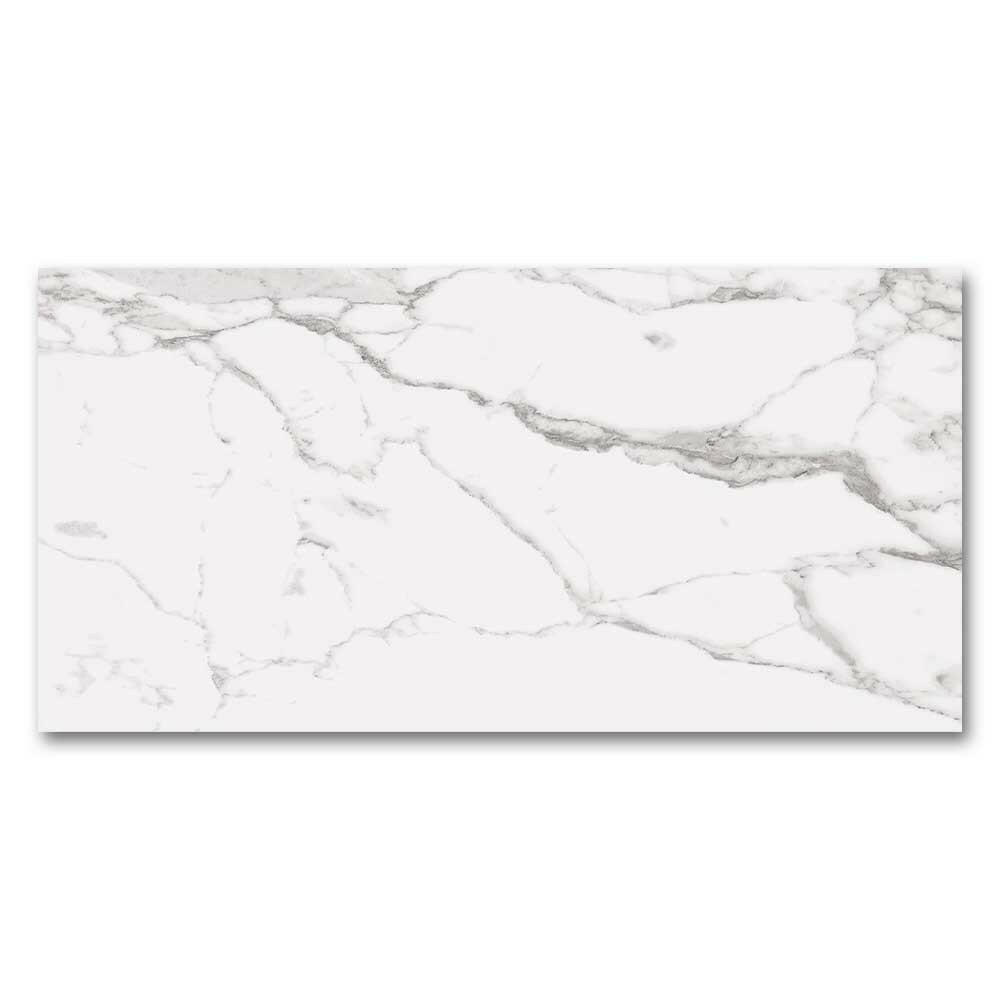 12x24 Statuario Blanco Marble Look Matte Porcelain Tile-American Tile Depot