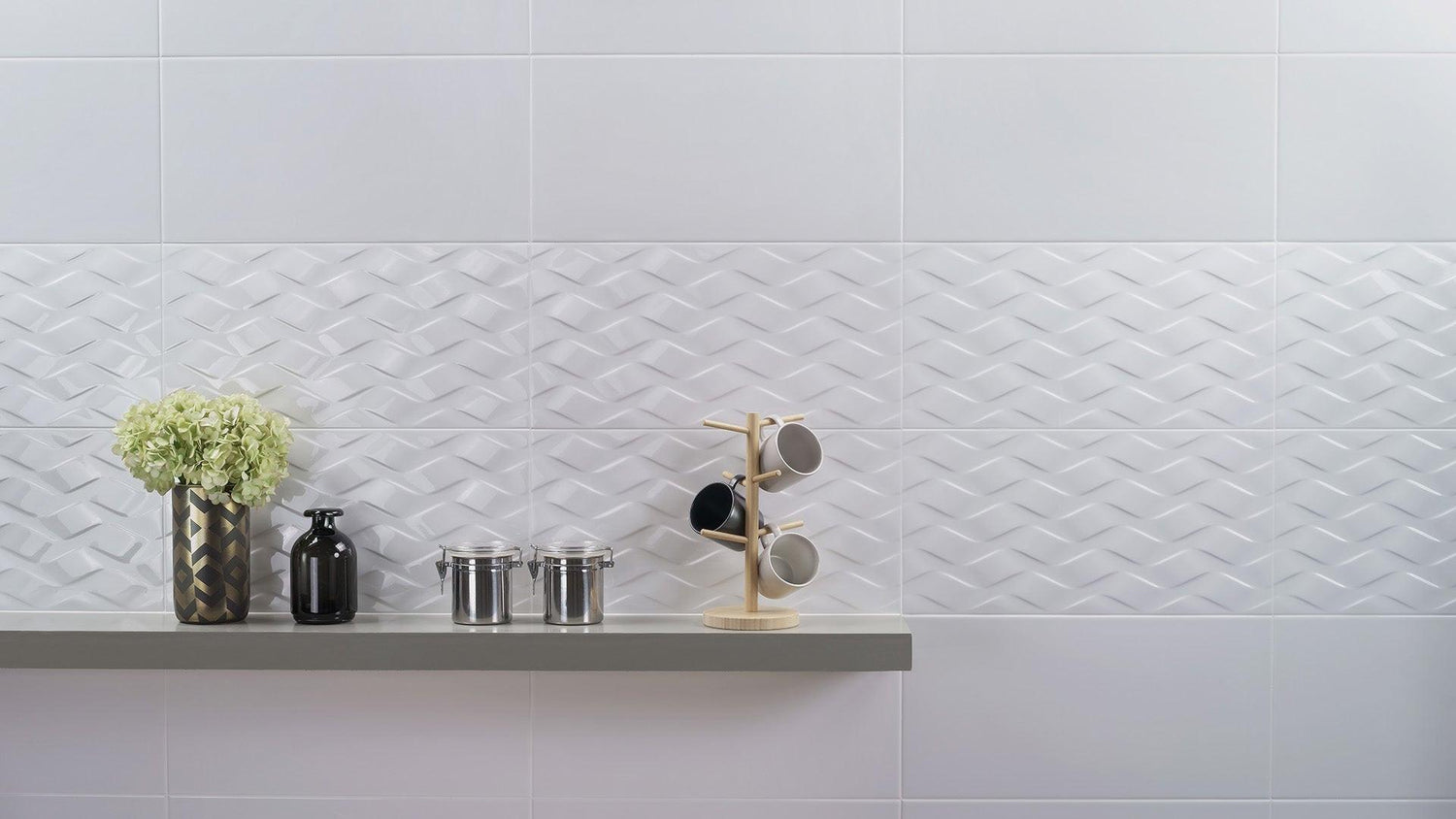 12x24 Alps Wave Polished Solid Color Ceramic Tile 12x24 Alps Wave Polished Solid Color Ceramic Tile - American Tile Depot